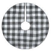 Gecontroleerd, zwart en wit kerstboom rok (Voorkant)