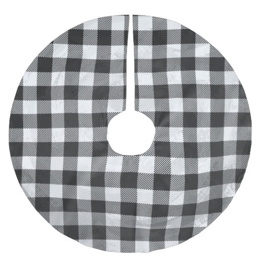 Gecontroleerd, zwart en wit kerstboom rok (Voorkant)