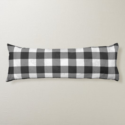 Gecontroleerd, zwart en wit lichaamskussen (Voorkant)