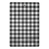 Gecontroleerd, zwart en wit mini klembord (Achterkant)