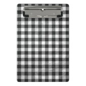 Gecontroleerd, zwart en wit mini klembord (Voorkant)