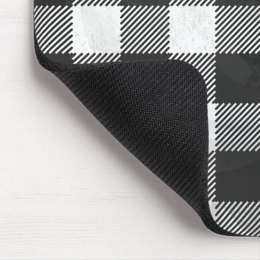 Gecontroleerd, zwart en wit muismat (Hoek)