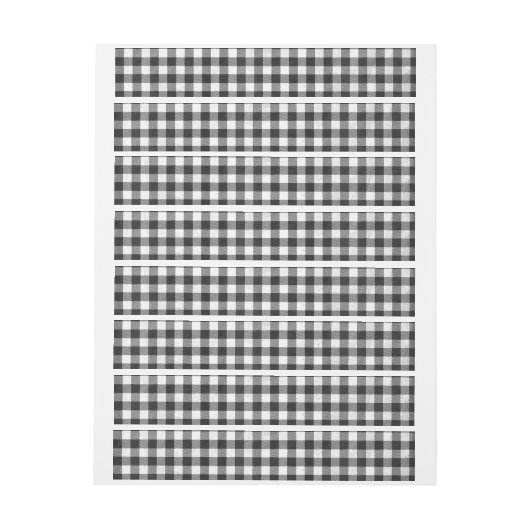 Gecontroleerd, zwart en wit omwikkelbaar adreslabel (Vel)