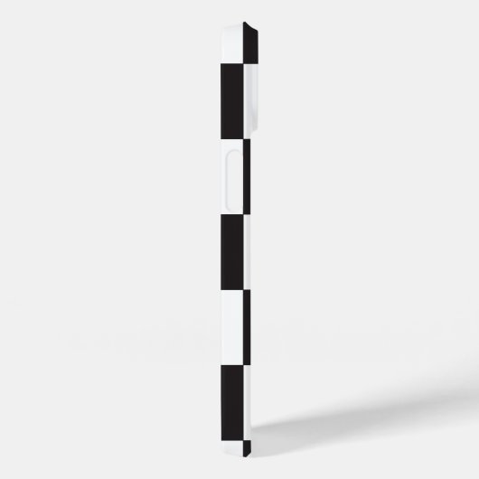 Gecontroleerd zwart en wit patroon Case-Mate iPhone case (Achterkant / Rechts)