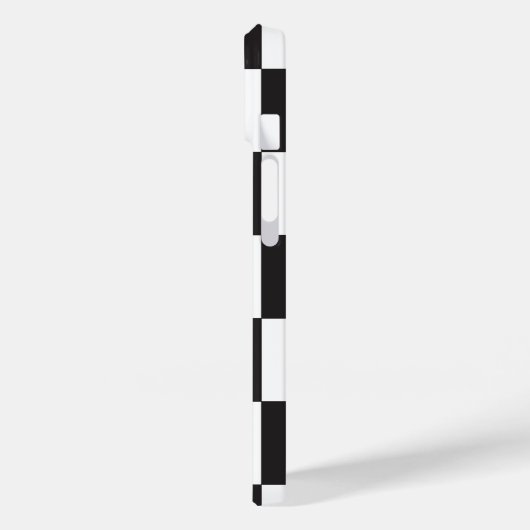 Gecontroleerd zwart en wit patroon Case-Mate iPhone case (Achterkant / Links)