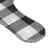 Gecontroleerd, zwart en wit snijplank (Hoek)