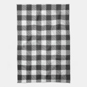 Gecontroleerd, zwart en wit theedoek (Verticaal)
