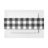 Gecontroleerd, zwart en wit uitnodigingen wikkel (Voorkant Voorbeeld)