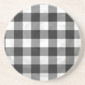 Gecontroleerd, zwart en wit zandsteen onderzetter (Voorkant)