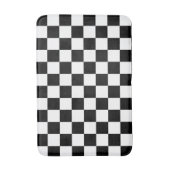 Gecontroleerd zwart-wit badmat (Voorkant Verticaal)