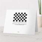 Gecontroleerd zwart-wit bedankkaart (Achterkant)