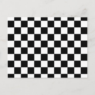 Gecontroleerd zwart-wit briefkaart