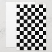 Gecontroleerd zwart-wit briefpapier (Voorkant / Achterkant)