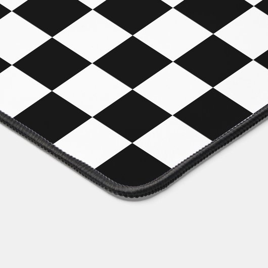 Gecontroleerd zwart-wit bureaumat (Hoek)