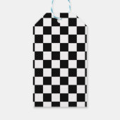 Gecontroleerd zwart-wit cadeaulabel (Achterkant)