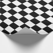 Gecontroleerd zwart-wit cadeaupapier (Hoek)