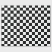 Gecontroleerd zwart-wit cadeaupapier (Vlak)