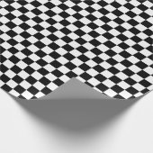 Gecontroleerd zwart-wit cadeaupapier (Hoek)