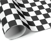 Gecontroleerd zwart-wit cadeaupapier (Rol Hoek)