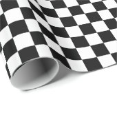 Gecontroleerd zwart-wit cadeaupapier (Rol Hoek)