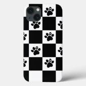 Gecontroleerd zwart-wit Case-Mate iPhone case (Achterkant)