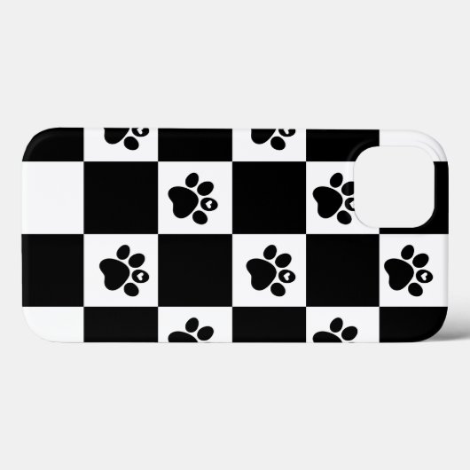 Gecontroleerd zwart-wit Case-Mate iPhone case (Achterkant (horizontaal))