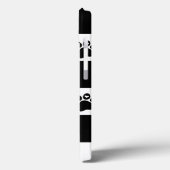 Gecontroleerd zwart-wit Case-Mate iPhone case (Achterkant / Links)