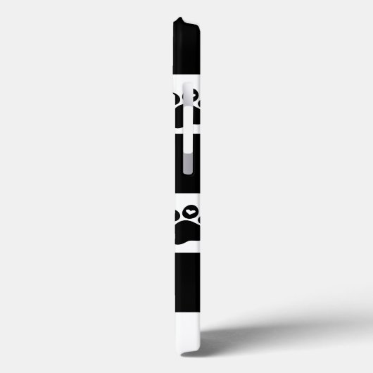 Gecontroleerd zwart-wit Case-Mate iPhone case (Achterkant / Links)