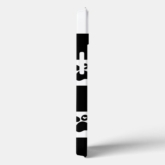 Gecontroleerd zwart-wit Case-Mate iPhone case (Achterkant / Rechts)