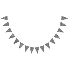 Gecontroleerd zwart-wit decor vlaggetjes