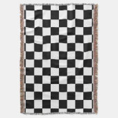 Gecontroleerd zwart-wit deken (Voorkant Verticaal)