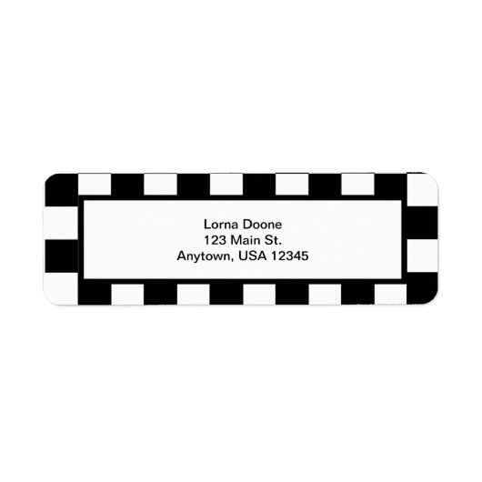 Gecontroleerd zwart-wit etiket (Voorkant)