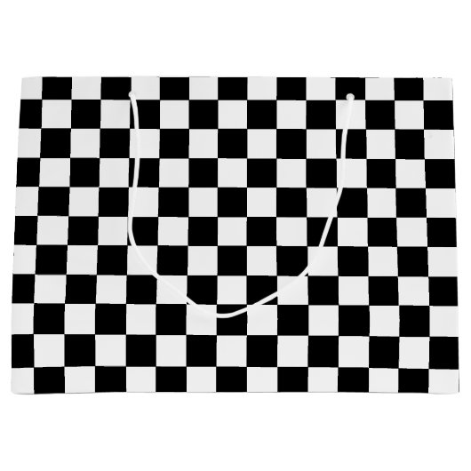 Gecontroleerd zwart-wit groot cadeauzakje (Voorkant)