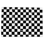 Gecontroleerd zwart-wit groot cadeauzakje (Achterkant)