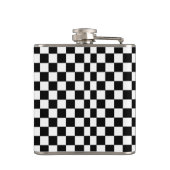 Gecontroleerd zwart-wit heupfles (Achterkant)