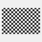 Gecontroleerd zwart-wit inpakpapier vel (Voorkant)