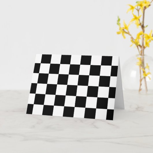 Gecontroleerd zwart-wit kaart (Gele Bloem)