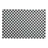 Gecontroleerd zwart-wit kussensloop (Achterkant)