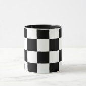 Gecontroleerd zwart-wit mok (Midden)