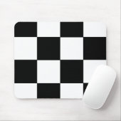 Gecontroleerd zwart-wit muismat (Met muis)