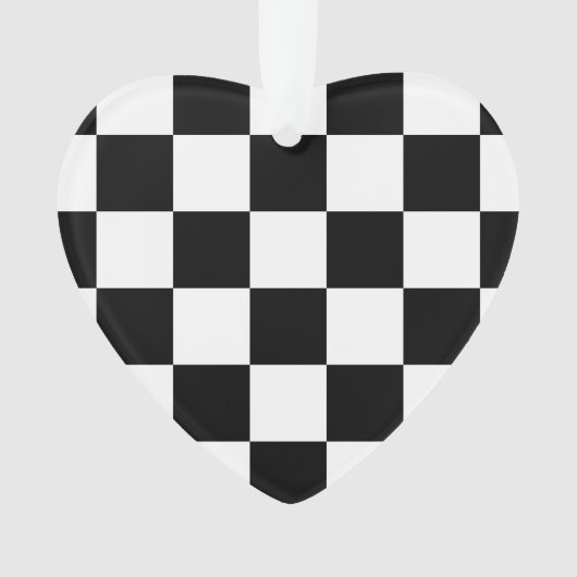 Gecontroleerd zwart-wit ornament (voorkant)