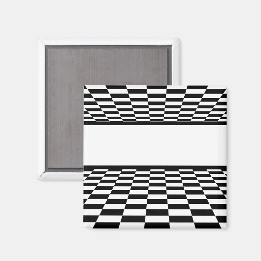 Gecontroleerd zwart-wit perspectief magneet (Voorkant / Achterkant)
