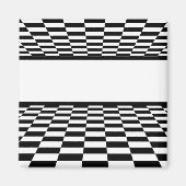 Gecontroleerd zwart-wit perspectief magneet (Voorkant)