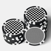 Gecontroleerd zwart-wit poker chips (Opstapeling)