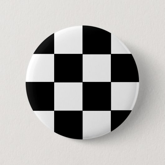 Gecontroleerd zwart-wit ronde button 5,7 cm (Voorkant)