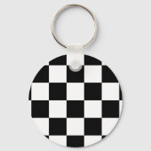 Gecontroleerd zwart-wit sleutelhanger (Voorkant)