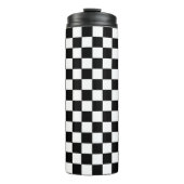 Gecontroleerd zwart-wit thermosbeker (Voorkant)