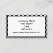 Gecontroleerd zwart-wit visitekaartje (Voorkant)