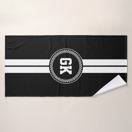 Gecontroleerde Aangepast Aangepast Stripe Aangepas Badhanddoek (Badhanddoek)