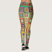 Gecontroleerde Abstracte rendy Leggings (Achterkant)